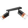 Lampa sufitowa LAMKUR Aurora LM-2.151 Czarno-dębowy Zasilanie Sieciowe