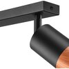 Lampa sufitowa LAMKUR Aurora LM-2.151 Czarno-dębowy Maksymalna moc żarówki [W] 2 x 10