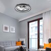 Plafon z wiatrakiem LAMKUR Fargo LM-FL-2.226 49892 Czarny Typ źródła światła LED