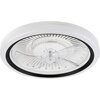 Plafon z wiatrakiem LAMKUR Gemma LM-FL-2.227 49908 Biało-czarny