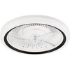 Plafon z wiatrakiem LAMKUR Gemma LM-FL-2.227 49908 Biało-czarny Zasilanie Sieciowe
