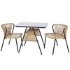 Meble ogrodowe HOME & GARDEN Fiuggi Black-Beige 526184