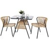 Meble ogrodowe HOME & GARDEN Fiuggi Black-Beige 526184 Liczba miejsc 2