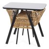 Meble ogrodowe HOME & GARDEN Fiuggi Black-Beige 526184 Kształt blatu Prostokątny