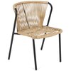Meble ogrodowe HOME & GARDEN Fiuggi Black-Beige 526184 Materiał wykonania blatu Szkło