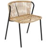 Meble ogrodowe HOME & GARDEN Fiuggi Black-Beige 526184 Materiał wykonania siedziska Technorattan