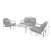 Meble ogrodowe HOME & GARDEN Como Grey-Grey 375191 Wymiary krzesła / fotela [cm] 67.5 x 89.2 x 73.6