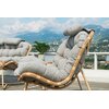 Zestaw mebli ogrodowych HOME & GARDEN Palermo Round Beżowo-szary Wymiary sofy [cm] 144 x 88 x 94
