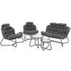 Zestaw mebli ogrodowych HOME & GARDEN Palermo Round Szary