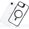 Etui 3MK Satin Armor MagCase do Apple iPhone 16e Przezroczysto-czarny Seria telefonu iPhone