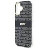 Etui DKNY Repeat Texture Pattern With Stripe do Apple iPhone 16 Czarny Typ Etui nakładka