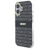 Etui DKNY Repeat Texture Pattern With Stripe do Apple iPhone 16 Czarny Seria telefonu iPhone