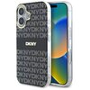 Etui DKNY Repeat Texture Pattern With Stripe do Apple iPhone 16 Czarny