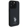 Etui US POLO ASSN Leather Embroidered DH Color do Apple iPhone 15 Pro Max Czarny Dominujący kolor Czarny