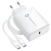 Ładowarka sieciowa FORCELL 25W Biały + kabel USB-C