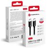 Kabel USB-C - USB-C FORCELL F-Energy C338 60W 0.5 m Czarny Obsługiwane zasilanie [W] do 60
