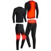 Bielizna podgrzewana MISSION AIR E-Underwear Men Set (rozmiar L) Czarny Materiał Poliester
