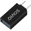 Adapter USB - USB-C SAVIO AK-80 Czarny Typ USB - USB Typ-C