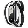 Pasek XIAOMI do Smart Band 8/Smart Band 9 Czarno-biały Materiał Skóra ekologiczna