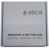 Szare opakowanie z logo "elica" na górze oraz napisem "BREATHE A BETTER AIR USE ONLY ORIGINAL FILTERS" poniżej.