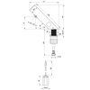 Bateria umywalkowa DEANTE Sense BQR P29R Stal polerowana Rodzaj baterii Sensorowa