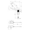 Bateria umywalkowa DEANTE Sense BQR P29V Stal polerowana Rodzaj baterii Sensorowa
