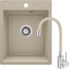 Zlewozmywak DEANTE Corio ZRC P7103 Piaskowy + bateria stojąca