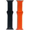 Pasek CELLY Mag do Apple Watch 8/9/10/SE/SE 2/SE 2022/Ultra/Ultra 2 (42/44/45/49mm) Czarno-pomarańczowy Materiał Tworzywo sztuczne