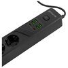 Listwa zasilająca PROOVE Power Socket P-04 (2 m) Czarny Długość [m] 2