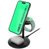 Ładowarka indukcyjna GREEN CELL MagScape 3w1  15W Czarny Qi MagSafe Dedykowany model Apple Watch