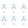 Adapter podróżny TECH-PROTECT Universal Biały Typ Wtyczkowe