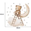 Naklejki na ścianę SIPO Miś na drabinie WS63047 Motyw Miś