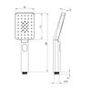 Bateria wannowa stojąca DEANTE Blur BQL 017M Chrom Funkcje dodatkowe Aerator Honeycomb