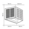 Kinkiet zewnętrzny solarny ELIGHT Wings EKO9097 Czarny Barwa światła Biały ciepły