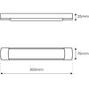 Oprawa liniowa LED ECOLIGHT Batten EK9837 Biały Rodzaj gwintu LED zintegrowany