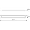 Oprawa liniowa LED ECOLIGHT Batten EK9838 Biały Rodzaj gwintu LED zintegrowany