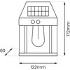 Lampa solarna ścienna ELIGHT EKO0726 Filo Wysokość [mm] 172