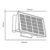 Kinkiet zewnętrzny solarny ELIGHT Alf EKO9099 Czarny Źródło światła w zestawie Tak