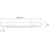Oprawa liniowa LED ECOLIGHT Batten EK0850 Biały Ilość źródeł światła 1