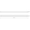 Oprawa liniowa LED ECO-LIGHT Batten ML0750 Czarny Typ źródła światła LED