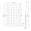 Lampa solarna EKO LIGHT EKO9090 Wymiary [mm] 300 x 300 x 55