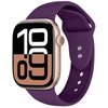 Pasek CRONG Liquid do Apple Watch (38/40/41/42mm) Śliwkowy Materiał Silikon