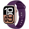 Pasek CRONG Liquid do Apple Watch (44/45/46/49mm) Śliwkowy Materiał Silikon