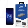 Opakowanie produktu "3mk FlexibleGlass" przedstawia grafikę telefonu z nałożonym szkłem ochronnym oraz logo "3mk Protection". Na opakowaniu widnieje napis "premium protection FlexibleGlass™", a poniżej znajdują się informacje o grubości szkła 0.3 mm oraz 