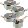 Garnek z pokrywką TEFAL BLOSSOM Mint G1744424 20 cm + Garnek z pokrywką TEFAL BLOSSOM Mint G1747024 24 cm + Garnek z pokrywką TEFAL BLOSSOM Mint G1744624 24 cm + Rondel z pokrywką TEFAL BLOSSOM Mint G1742324 18 cm