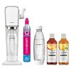 Saturator SODASTREAM Art Biały + Syrop SODASTREAM Crafted Brzoskwinia i Imbir 330 ml + Syrop SODASTREAM Crafted Ananas i Jalapeno 330 ml