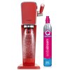 Saturator SODASTREAM Art Czerwony + Syrop SODASTREAM Crafted Grejpfrut i Kwiat czarnego bzu 330 ml + Syrop SODASTREAM Crafted Ananas i Jalapeno 330 ml Wydajność [l] 60