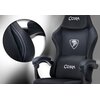 Fotel COBRA Player 5.0 CRF53BK Czarny + podnóżek Konstrukcja Metal