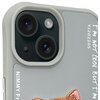 Etui NIMMY Glasses Cool Cat do Apple iPhone 15 Szary Materiał Metal
