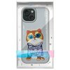 Etui NIMMY Glasses Cool Cat do Apple iPhone 15 Szary Marka telefonu Apple